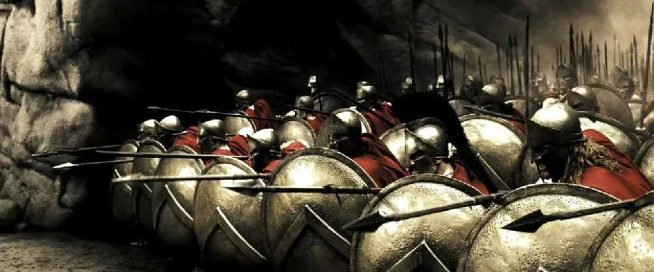 Spartan formation (“300” movie)