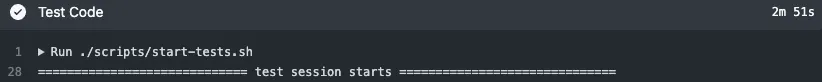 New GitHub actions tests execution time