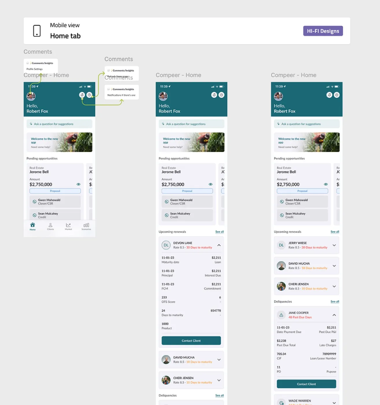 Image 4 — Home page Hi-fidelity designs in Figma