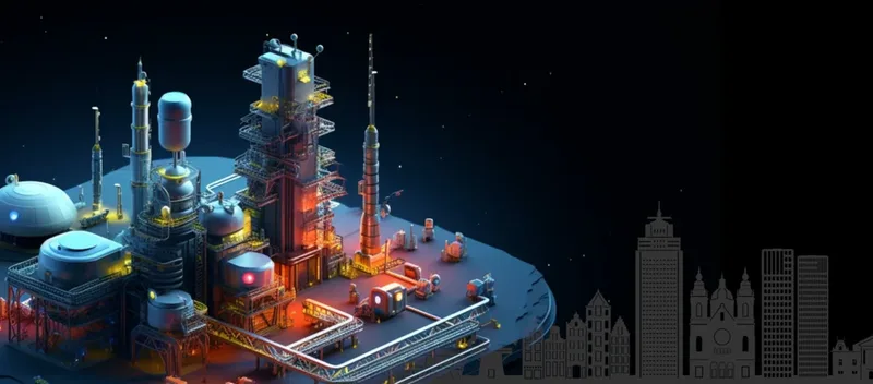 Cover art for the Platform Engineering Amsterdam meetup: a stylized engineering platform lit up at night, against the Amsterdam skyline