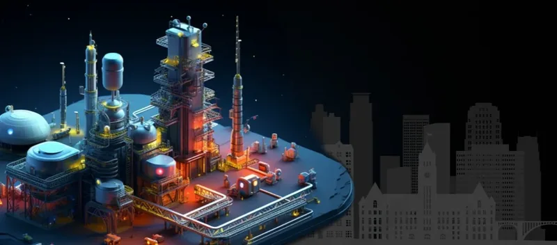 Cover art for the Platform Engineering Minneapolis meetup: a stylized engineering platform lit up at night, against the Minneapolis skyline